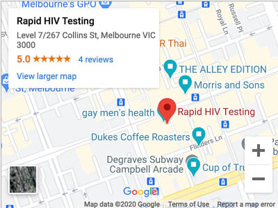 Melbourne Rapid HIV Testing Map